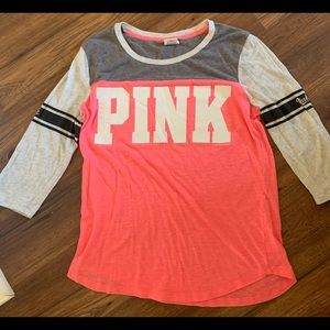 VS Pink 3/4 Sleeve Tee